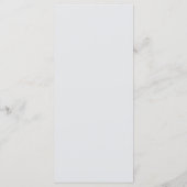 Emerald Green Minimalistisch Monogram Wedding Menükarte (Rückseite)