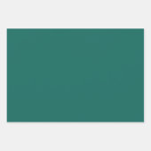 Emerald Green Minimalistisch Simple Heart Elegante Geschenkpapier Set (Vorderseite 3)