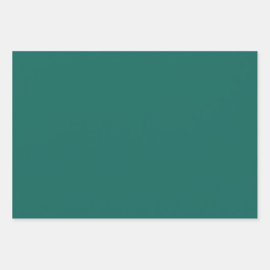 Emerald Green Minimalistisch Simple Heart Elegante Geschenkpapier Set (Vorderseite 3)