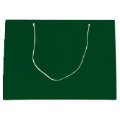 Emerald Green Minimalistisch Solid Color Große Geschenktüte (Vorderseite)