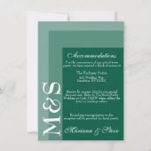 Emerald Green Modern Script Wedding Dankeskarte (Vorderseite)