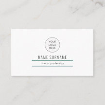 Emerald Green Modern Simple Business Card