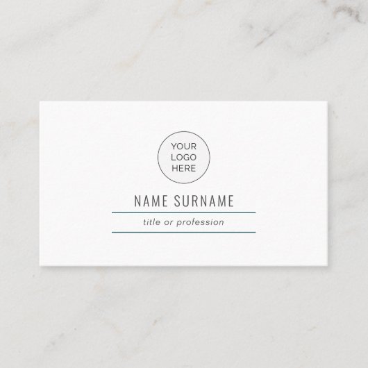 Emerald Green Modern Simple Business Card Visitenkarte (Vorderseite)