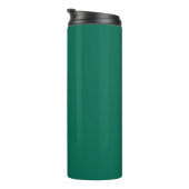 Emerald Green Modern Typografy Personalisiert Thermosbecher (Nach rechts gedreht)