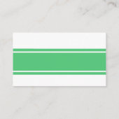 Emerald Green Modern Wedding Website Begleitkarte (Rückseite)