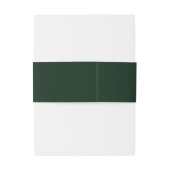 Emerald Green Monogram und Arrows Einladungsbanderole (Rückseitenbeispiel)