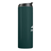 Emerald Green Mountain Personalisiert Custom Thermosbecher (Nach links gedreht)