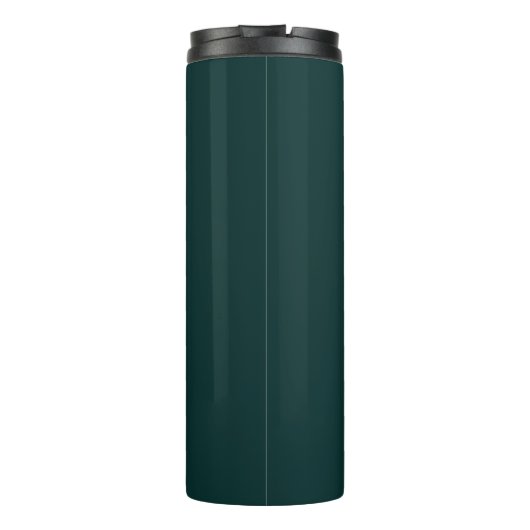 Emerald Green Mountain Personalisiert Custom Thermosbecher (Rückseite)