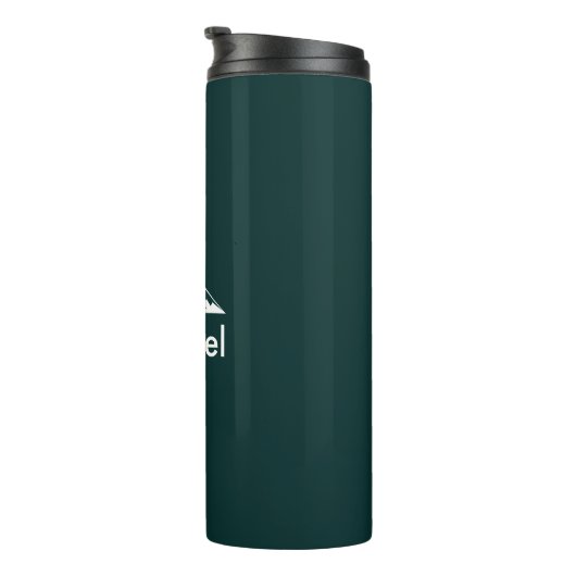 Emerald Green Mountain Personalisiert Custom Thermosbecher (Nach rechts gedreht)