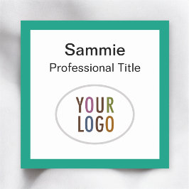 Emerald Green Name Abzeichen Company Logo 2x2 Fläc Namensschild