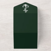 Emerald Green Nautical Anchor All In One Einladung (Außenbereich)