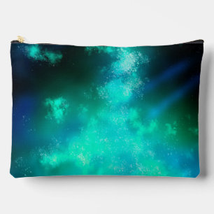 Emerald Green Night Sky Zubehörtasche