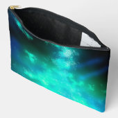 Emerald Green Night Sky Zubehörtasche (Offen)