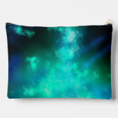Emerald Green Night Sky Zubehörtasche (Rückseite)