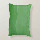 Emerald Green Ombre für Junge mit Namen Dekokissen (Rückseite(Vertikal))