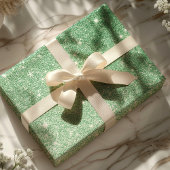 Emerald Green Ombre Glitzer Geschenkpapier