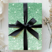 Emerald Green Ombre Glitzer Geschenkpapier