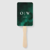 Emerald Green Order of Events Wedding Program Fächer (Rückseite)