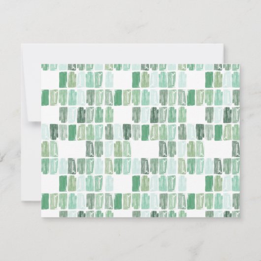 Emerald Green Painted Jewel Personalisiert Note Ca Mitteilungskarte (Rückseite)