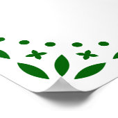 Emerald Green Papel Picado Mis Quince Años Poster (Ecke)