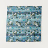 Emerald Green Peacock Seidenbukett Wandteppich (Vorderseite (Horizontal))