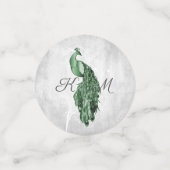 Emerald Green Peacock Wedding Confetti Konfetti (Klein Vorderseite)