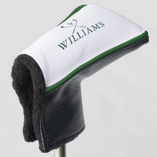 Emerald Green Personalized Name Golf Clubs Golf Headcover (3/4 Vorderseite)