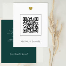 Emerald Green QR Code - Alles in einer Hochzeit