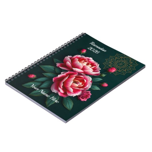 Emerald Green Ramadan Notizblock (Linke Seite)