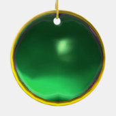 EMERALD GREEN;RED RUBY GEMSTONE MON KERAMIKORNAMENT (Hinten)