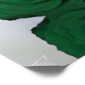 Emerald Green Rose 20 Table Wedding Seating Chart Poster (Ecke)