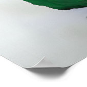 Emerald Green Rose 22 Table Wedding Seating Chart Poster (Ecke)