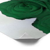 Emerald Green Rose 6 Table Wedding Chart Poster (Ecke)