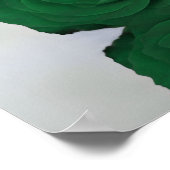 Emerald Green Rose 9 Table Wedding Chart Poster (Ecke)
