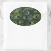 Emerald Green Royal Blue Peacock Stickers (Tasche)