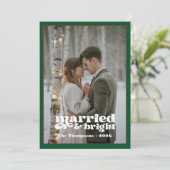 Emerald Green & Ruby Newlyweds Weihnachten (Stehend Vorderseite)