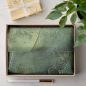 Emerald Green Rustic Steampunk Clock (10) Seidenpapier (Geschenk)