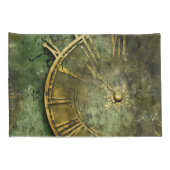 Emerald Green Rustic Steampunk Clock (12) Kissenbezug (Rückseite-Rechts)