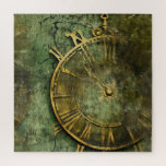 Emerald Green Rustic Steampunk Clock (12) Puzzle<br><div class="desc">Tauchen Sie ein in eine Welt,  in der die Zeit Kunst mit diesem steampunkten Wanduhr-Puzzle trifft. Wenn Sie die faszinierenden Details der rustikalen smaragdgrünen Leinwand zusammenstellen,  erleben Sie den Zauber der Nostalgie und des Kunsthandwerks. Bestelle noch heute!</div>
