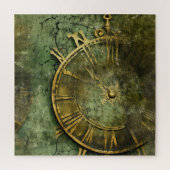 Emerald Green Rustic Steampunk Clock (12) Puzzle (Vertikal)