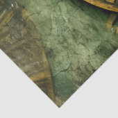 Emerald Green Rustic Steampunk Clock (12) Seidenpapier (Detail)