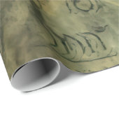 Emerald Green Rustic Steampunk Clock (4) Geschenkpapier (Rolleneckpunkt)