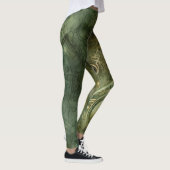 Emerald Green Rustic Steampunk Clock (5) Leggings (Rechts)