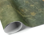 Emerald Green Rustic Steampunk Clock (6) Geschenkpapier (Rolleneckpunkt)