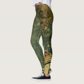 Emerald Green Rustic Steampunk Clock (6) Leggings (Links)