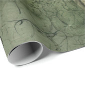 Emerald Green Rustic Steampunk Clock (7) Geschenkpapier (Rolleneckpunkt)