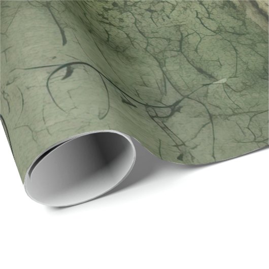 Emerald Green Rustic Steampunk Clock (7) Geschenkpapier (Rolleneckpunkt)