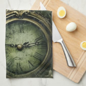 Emerald Green Rustic Steampunk Clock (7) Geschirrtuch (Viertel Falte)