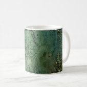 Emerald Green Rustic Steampunk Clock (8) Kaffeetasse (VorderseiteRechts)