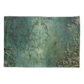 Emerald Green Rustic Steampunk Clock (8) Kissenbezug (Rückseite-Links)